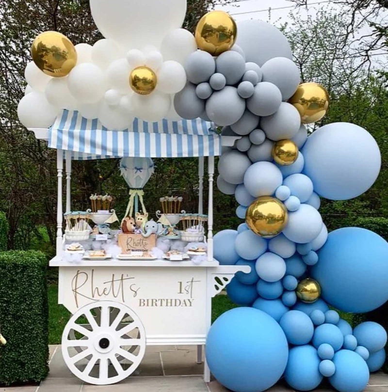 KALOR Light Blue Balloons 100 Pcs 5 Inch Mini Matte Latex Balloons for Balloon Garland Arch  Birthday Decoration  Wedding Party  Baby Shower Decorations - Image 3